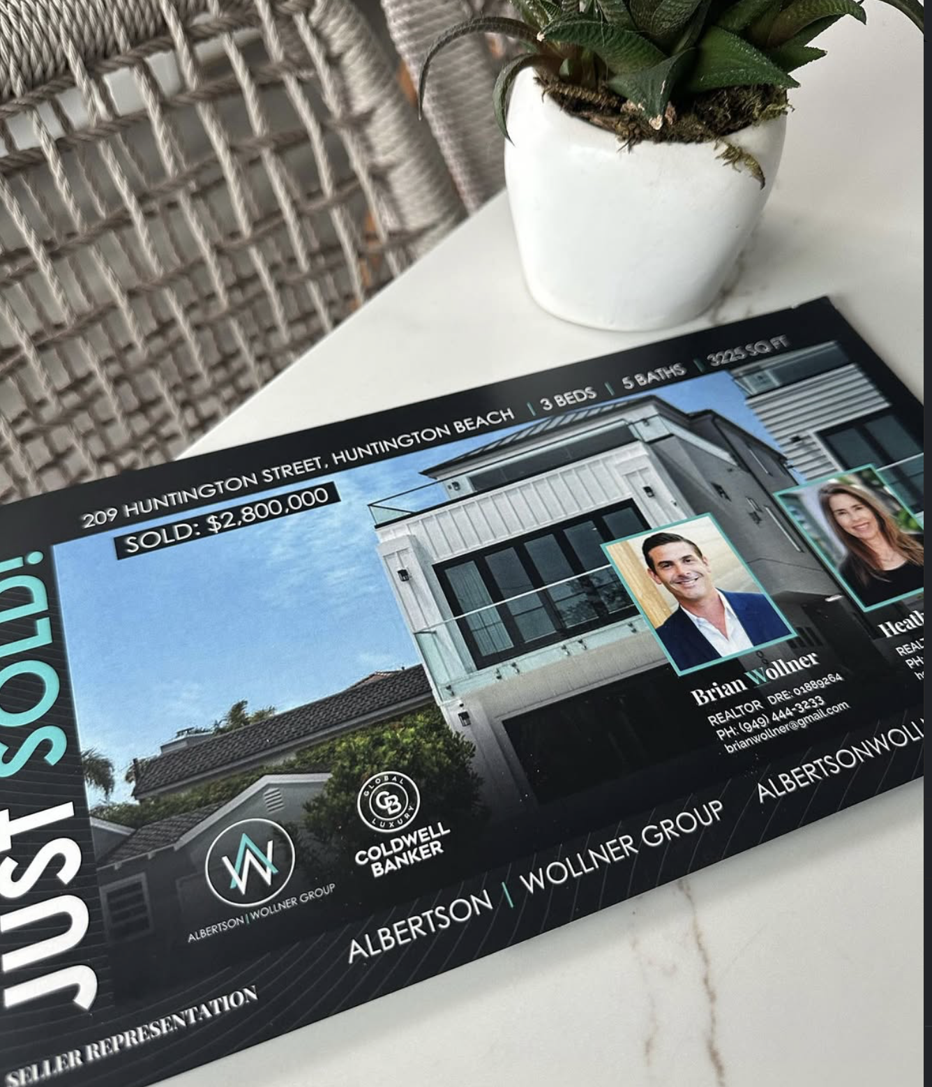 Agent branded just sold mailer